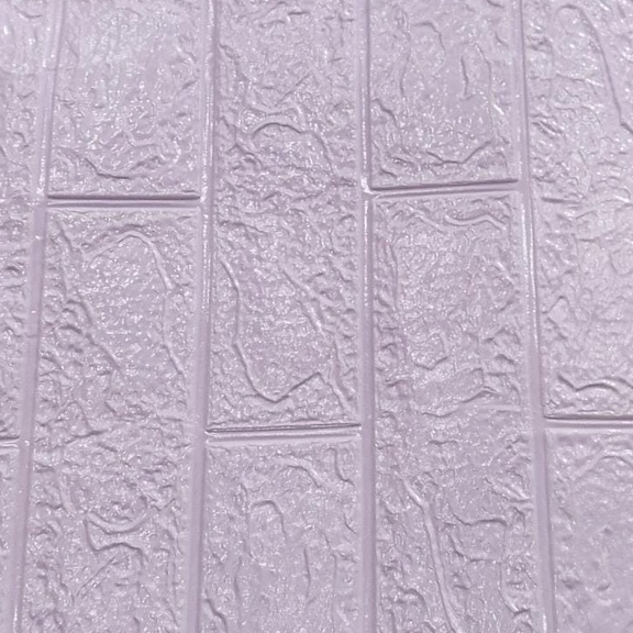 ⭐Gogoland⭐ Wallpaper Dinding Foam 3D / Stiker Wallpaper Dinding Mini Dekorasi / Wallpaper 3D R461-UNGU MUDA