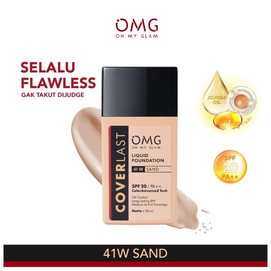 ❤ PAMELA ❤ OMG OH MY GLAM COVERLAST LIQUID FOUNDATION 25ML