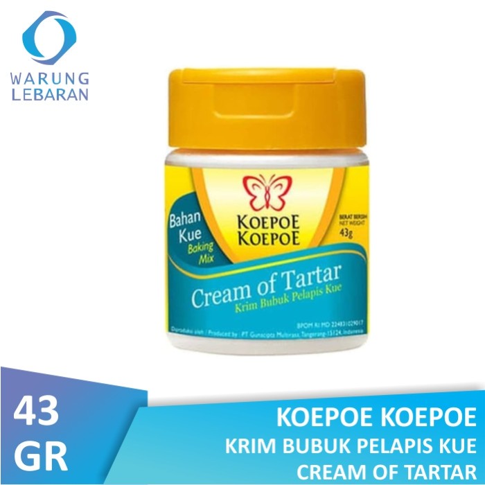 

Koepoe Koepoe Cream of Tar Tar 43 gr - Krim Bubuk Pelapis Kue