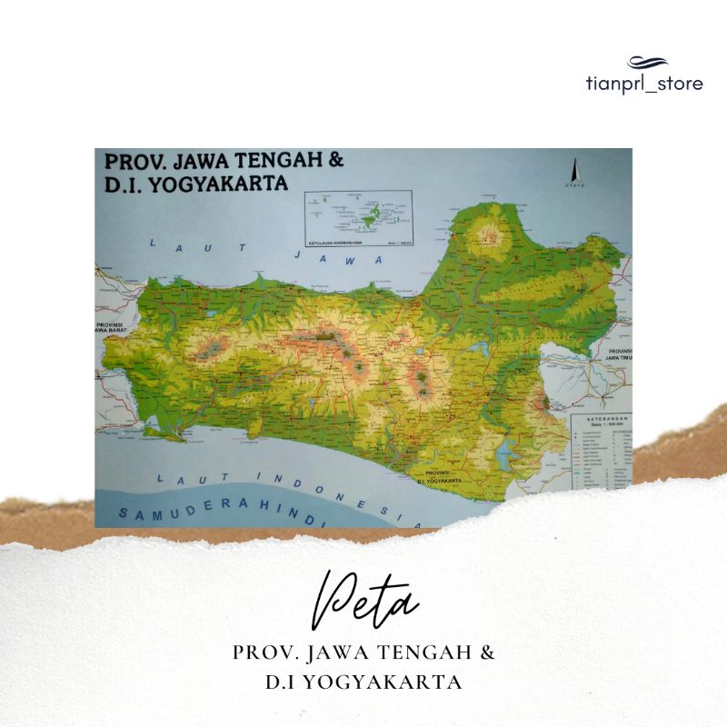 

PETA PROV. JAWA TENGAH & D.I YOGYAKARTA (FREE BUBBLE WRAP)