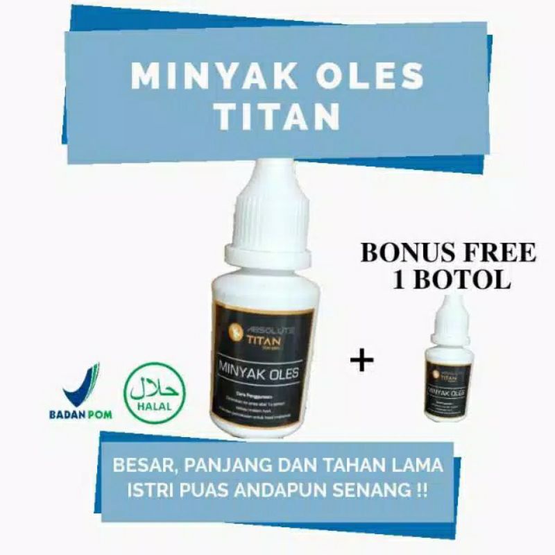 OBAT VITALITAS PRIA ABSOLUTE TITAN FOR MEN PAKET MINYAK OLES