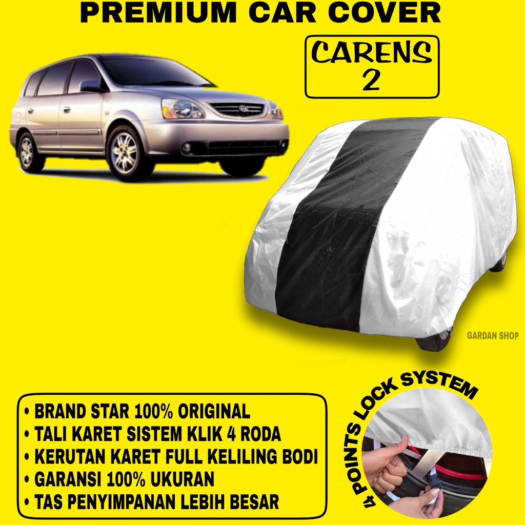 Body Cover CARENS 2 SILVER HITAM Penutup Bodi Mobil Carens 2 Waterproof PREMIUM