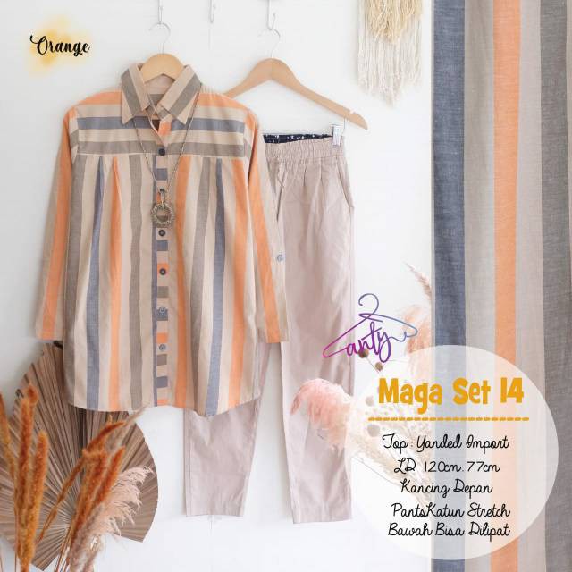 MUFASH - One Set Wanita LD 120 Jumbo Maga Set by Antys Set Solo