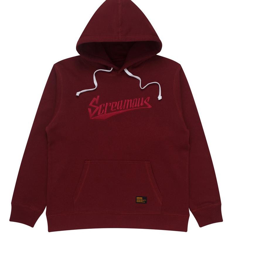 LIMITED  Screamous Sweater Pullover Hoodie BRATT MAROON **