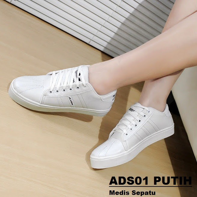 Sepatu Adidas Sport Putih Wanita/ Cewe