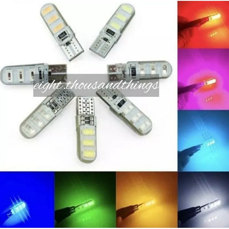 LAMPU SEIN SENJA 6 LED T10 JELLYJELLYFISH 1 PCS lampu speedometer diam