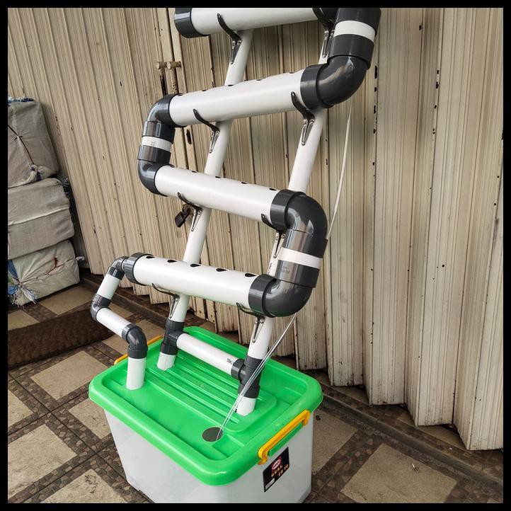 PAKET HIDROPONIK PARALON SISTEM NFT + TANDON + RAK