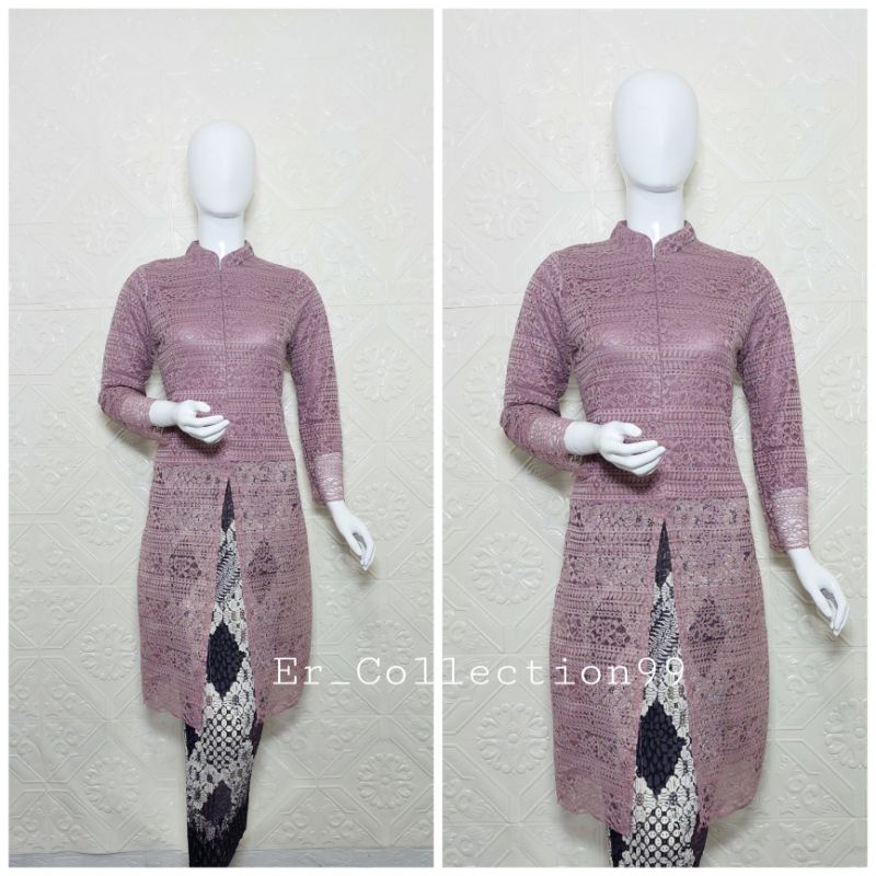 Kebaya Tunik / Kebaya Brokat / Kebaya Modern / Setelan Kebaya Brokat / Kebaya Pengantin-5