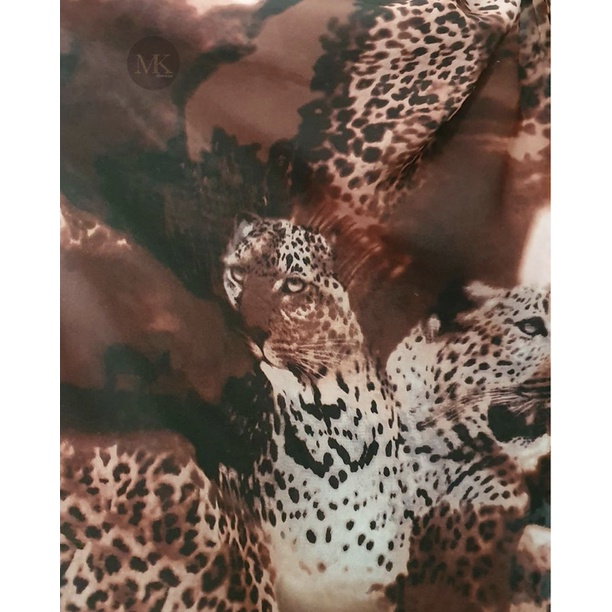 Kain Jilbab Sifon Motif Leopard