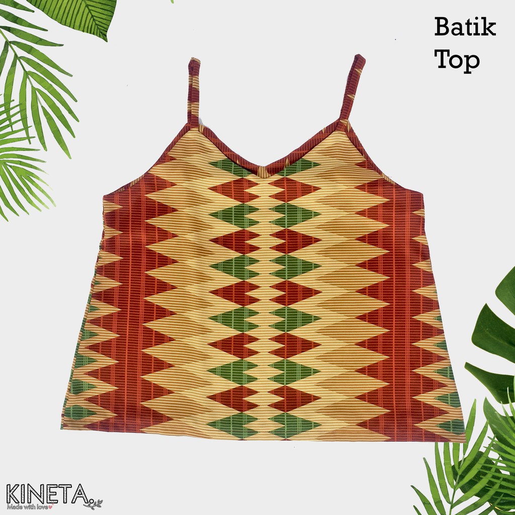 Batik Top / Atasan Batik Murah / Tank Top Motif