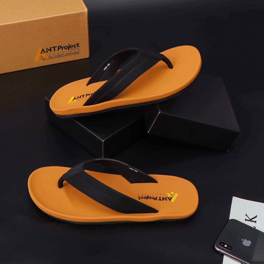 ANT PROJECT - Sandal Jepit Pria BECK Hitam