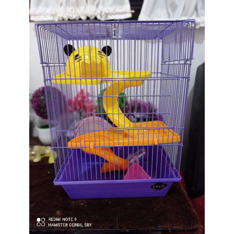 Kandang hamster boom HC 65 3 tingkat