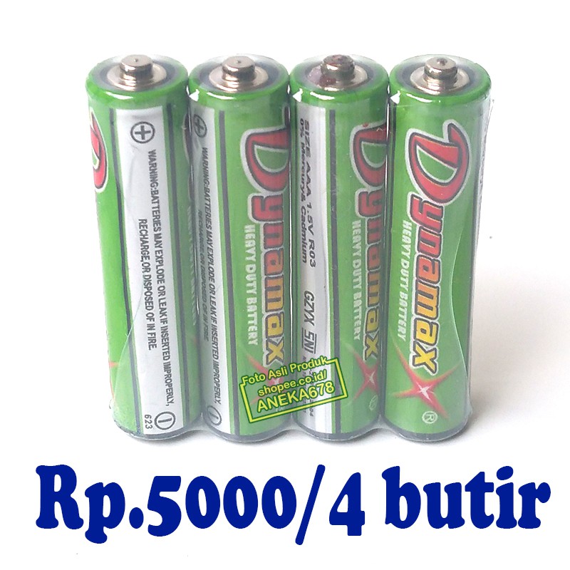 AAA DYNAMAX BATERAI BATRE MURAH