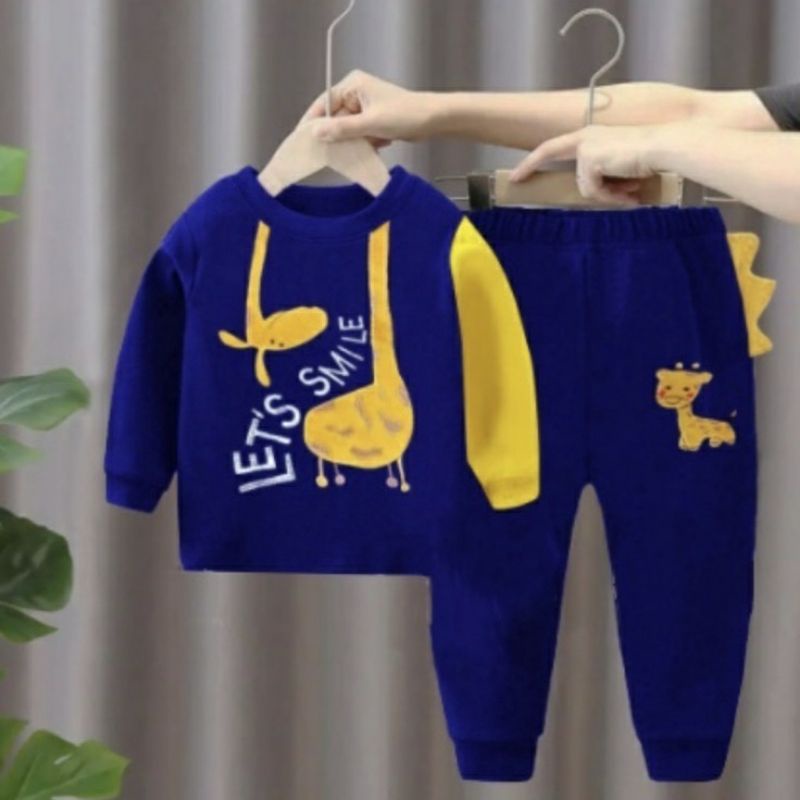 SETELAN ANAK BAJU ANAK JERAPAH 0-6 TAHUN PAKAIAN ANAK BAJU SETELAN ANAK STELAN ANAK JOGGER ANAK