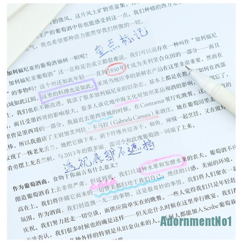 (AdornmentNo1) Sticky Note Transparan Model Simpel Untuk Scrapbook