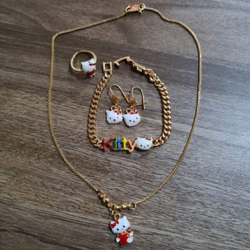 XUPING SET HELLO KITTY LAPIS EMAS 24K