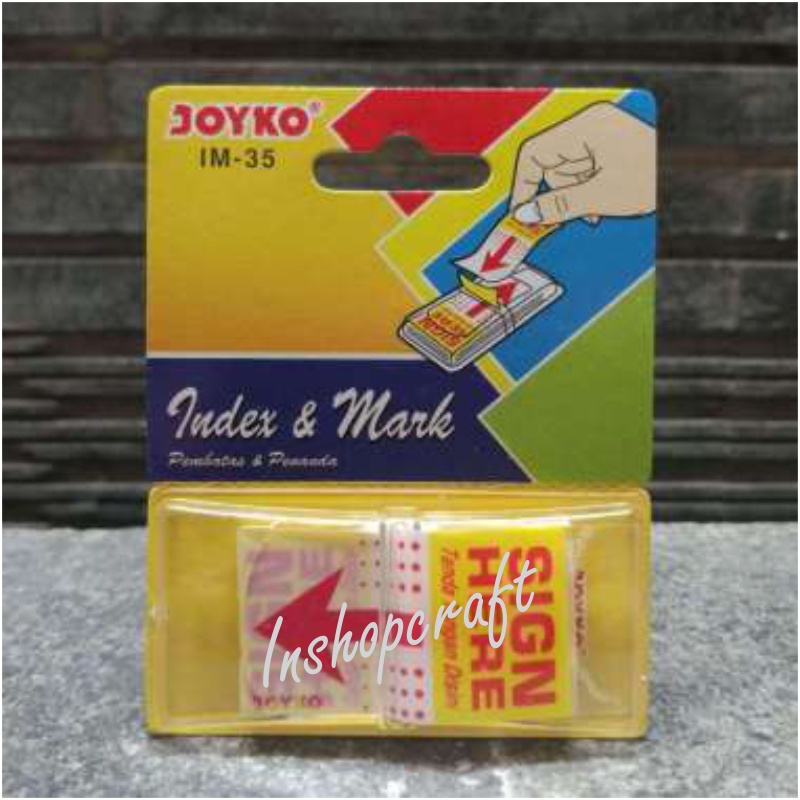 

Sticky Notes SIGN HERE Joyko IM-35 Memo Stick Murah [INSHOP]