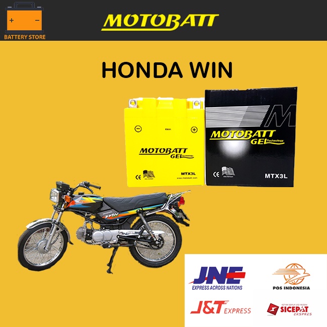 Jual Aki Motor Motobatt Honda Win Murah Gm B Aki Kering V Ah