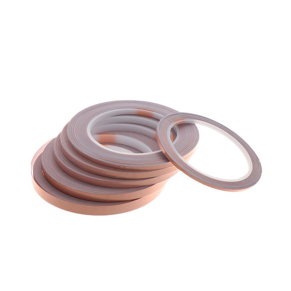 Nanas 1PC Copper Foil Tape Perekat Strip Perlindungan Lem EMI Baru