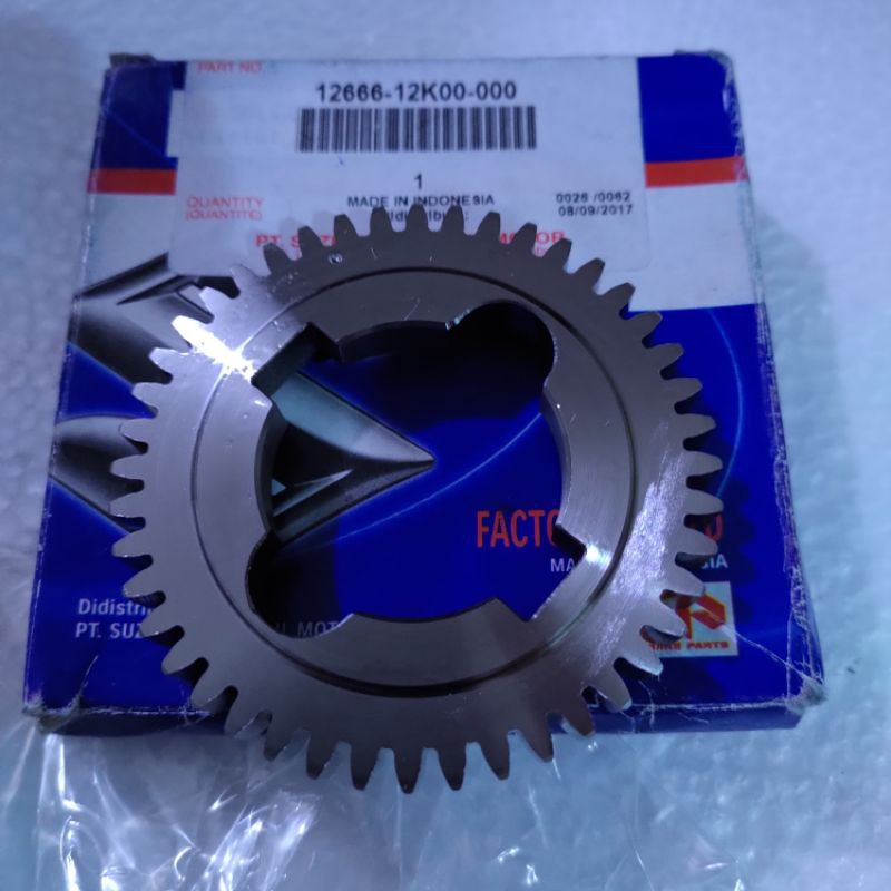 Gear Crank Balancer Driven Gigi Balancer Satria Fu Fi Injeksi Original 12666-12K00-000