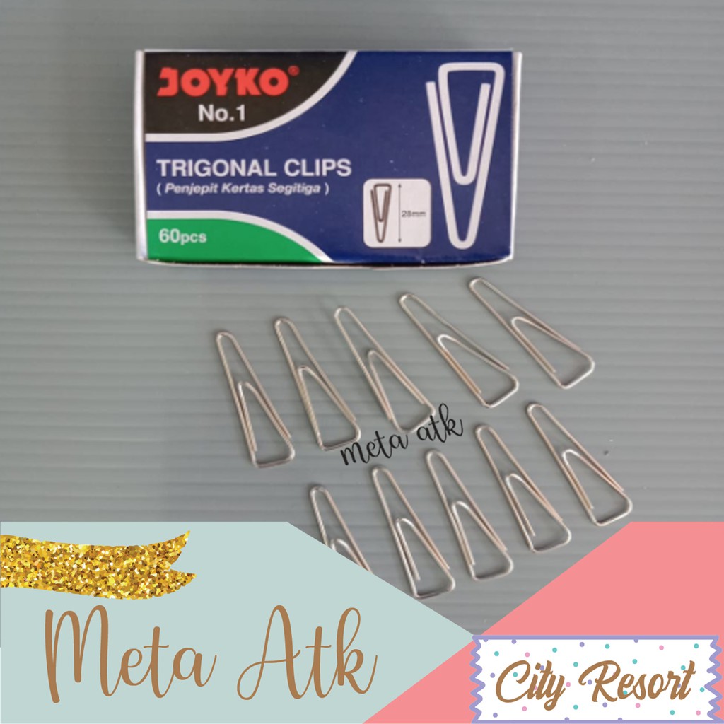 

Trigonal Clip / Klip / Penjepit Kertas Segitiga Joyko No.1