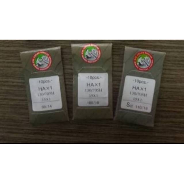 Jarum jahit merek organ Hax1 utk semua mesin jahit portable/tradisional / mesin jahit kepala hitam