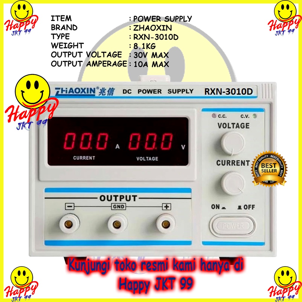 100% ORIGINAL POWER SUPPLY PSU DC ADJUSTABLE ZHAOXIN RXN3010D RXN3010 RXN 3010 D RXN-3010D 30V 10A