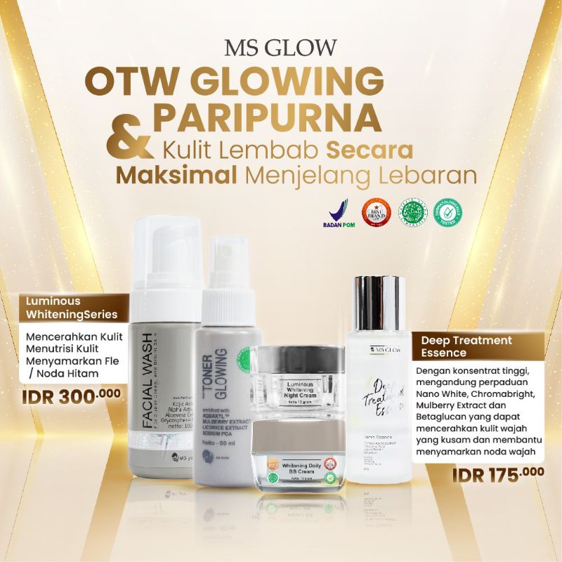 Paket Luminous + Deep Treatment Essence MS GLOW.