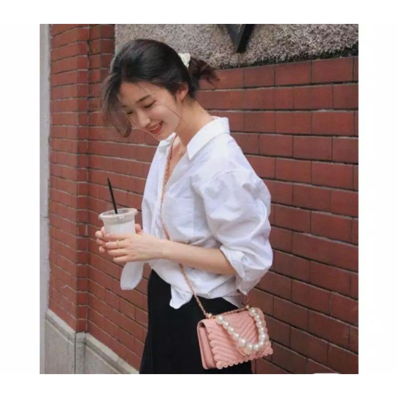 Tas wanita CK Mutiara Parfum Box deffect