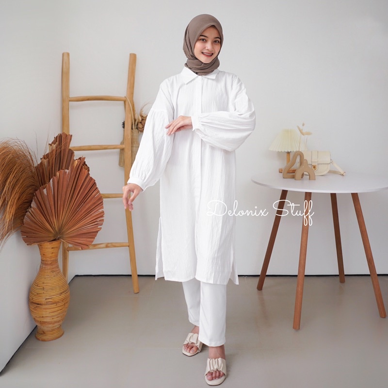 Marsha crinkle tunik