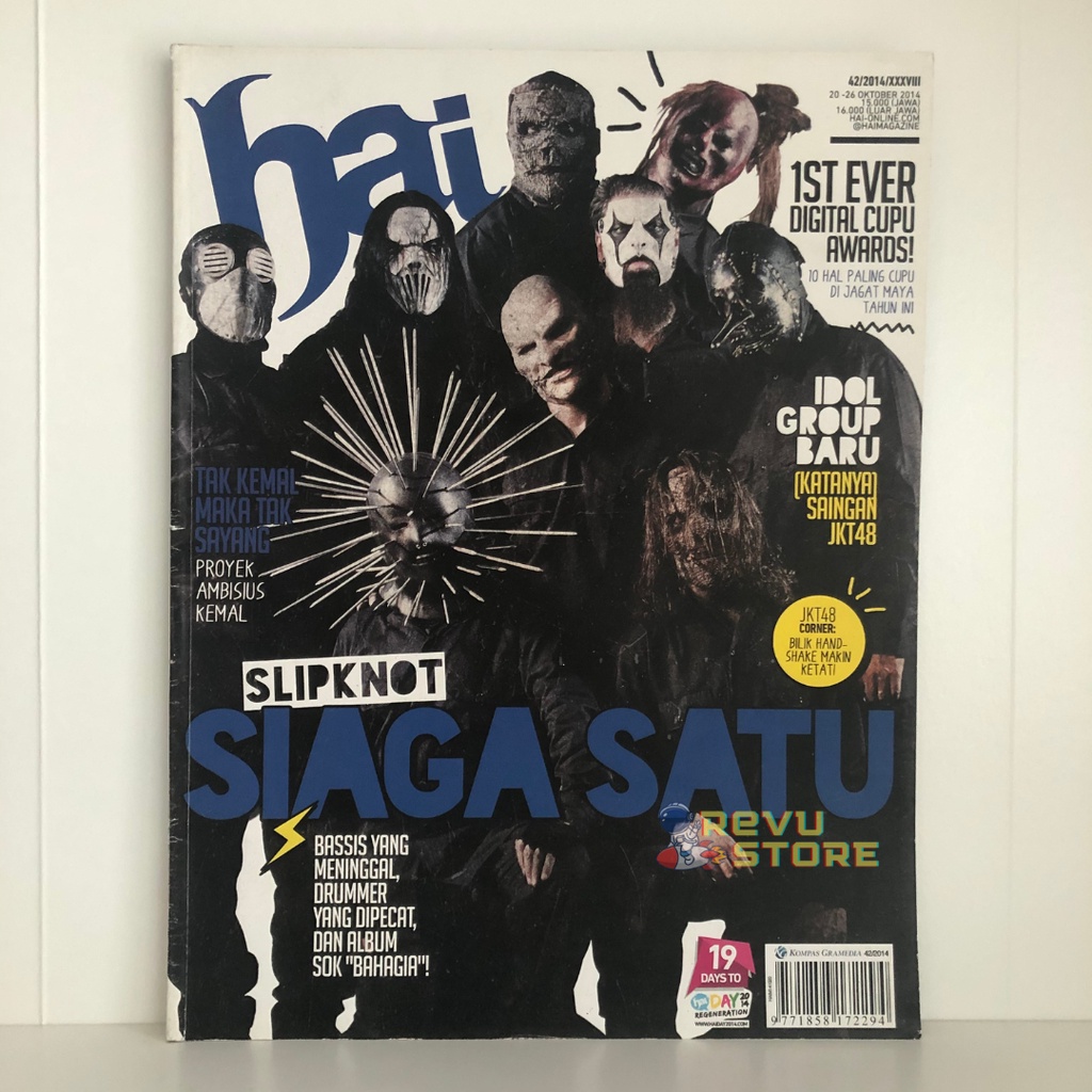 Majalah hai edisi oktober 2014 “Slipknot”