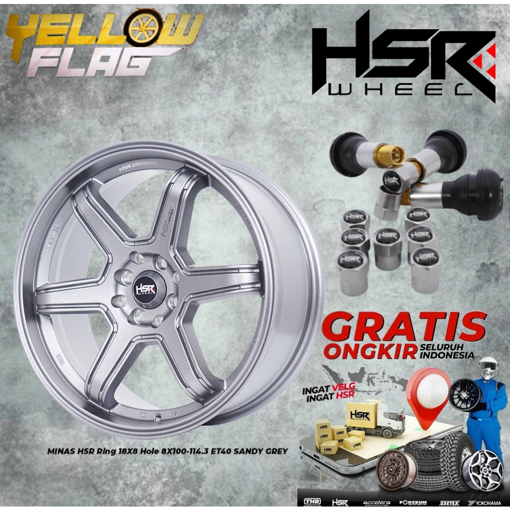 Velg Racing Ring 18 HSR MINAS Lobang 4 Pelek Mobil Avanza Veloz