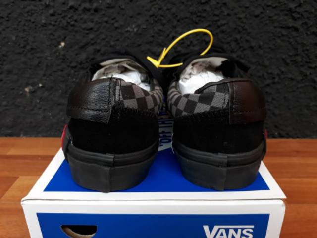 Vans SLIP ON CAP &amp; PASTE BLACK BLACK PREMIUM BNIB MADE IN CHINA Waffle ICC Size 40/41/42/43/44