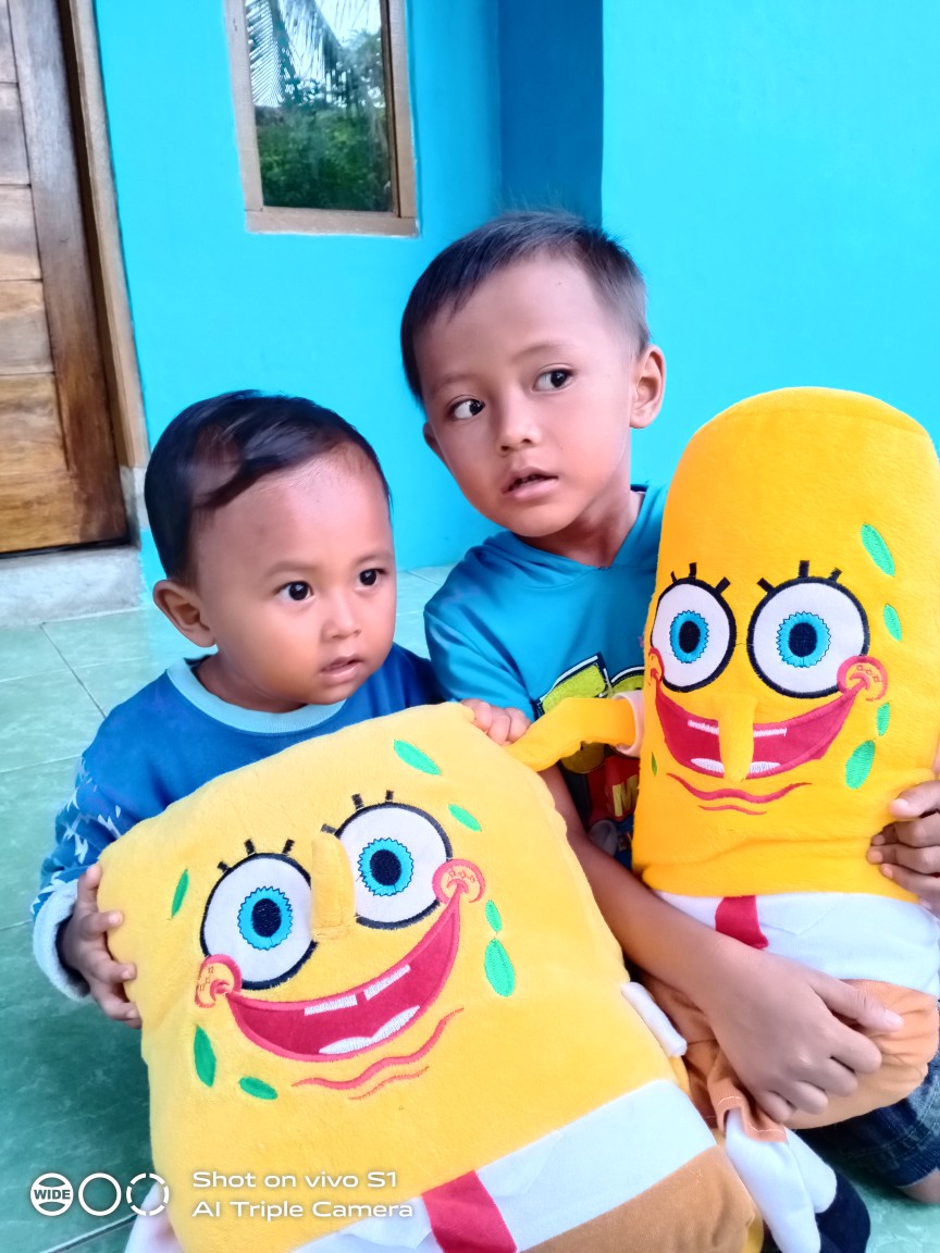 Sepasang Bantal Dan Guling Spongebob