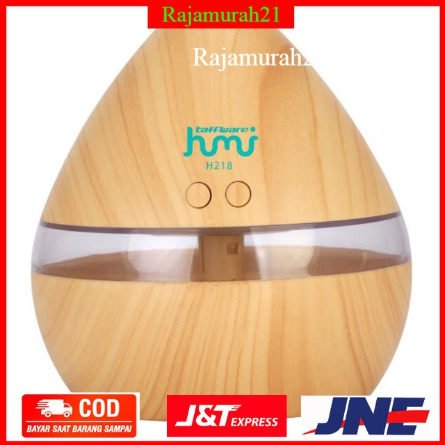 Taffware Air Humidifier Aromatherapy Oil Diffuser Wood Design 300ml.