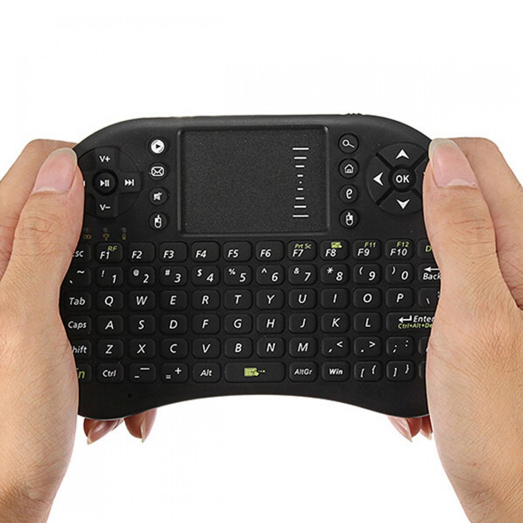 Mini Keyboard Wireless 2.4GHz dengan Touch Pad&amp;Mouse Wireles Keybord ke PC laptop Komputer