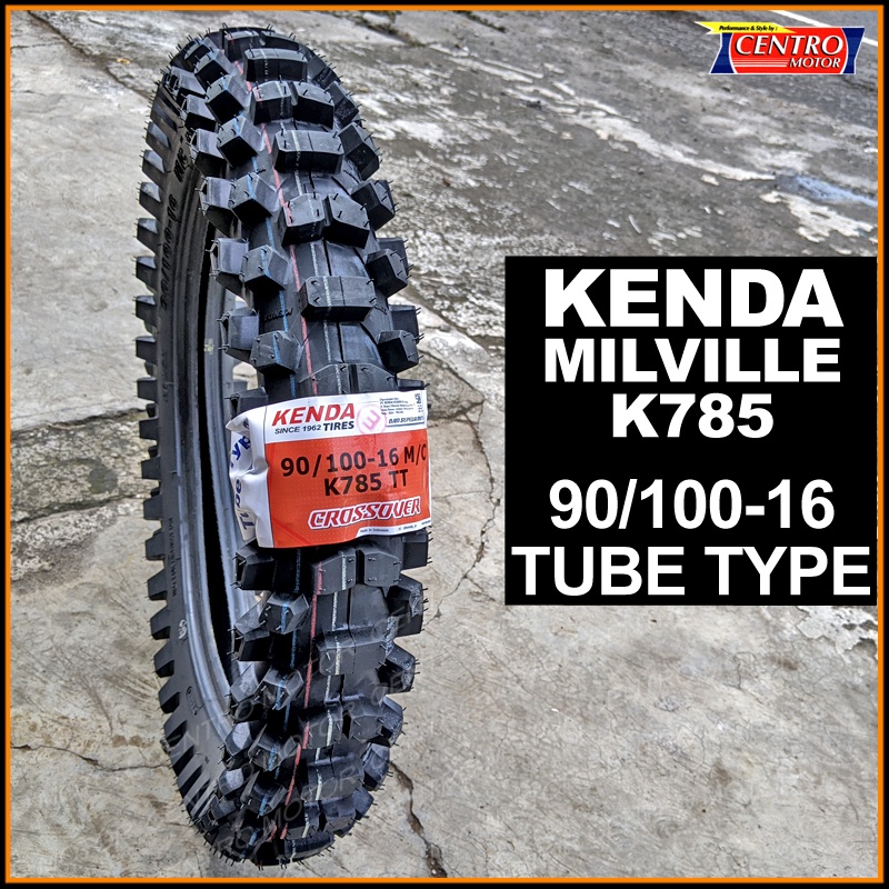 KENDA MILVILLE II K785 90/100-16.BAN CROSS KENDA UNTUK KLX150,MOTOR TRIAL.Stok terbaru