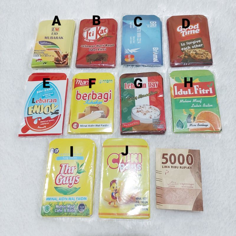 

amplop lebaran snack kecil 5,5x9 cm isi 10 pcs
