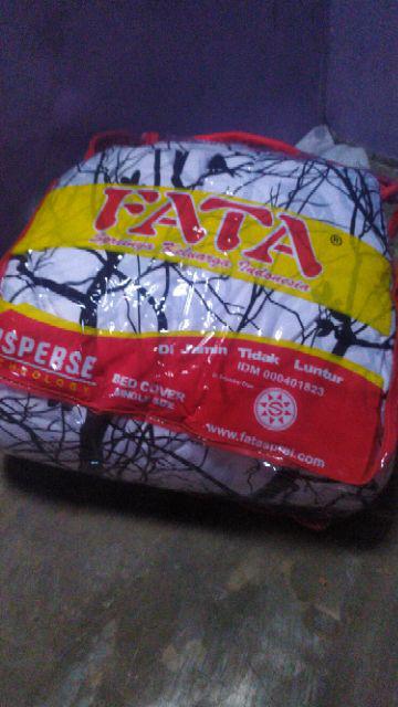 Fata - Bed Cover Set Motif Black Forest Ukuran Single 120x200
