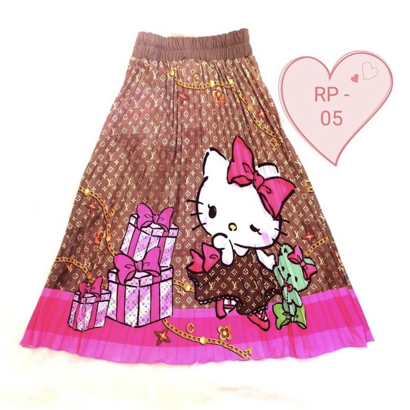 rok plisket / rok plisket anak / rok plisket karakter / rok anak/ rok hello kitty
