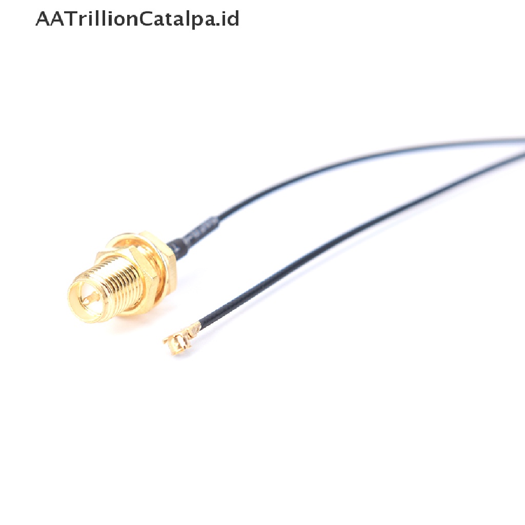 Aatrillioncatalpa 5pcs Kabel Konektor Antena WiFi IPX Ke RP-SMA Female UFL Ke RP SMA