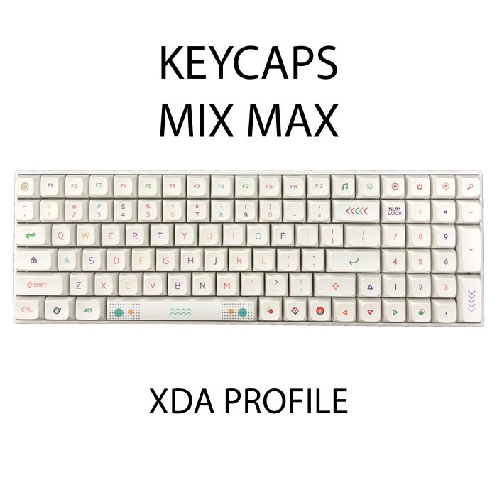 KEYCAPS MIX MAX XDA PROFILE SUBLIM SINGLE SHOT MECHANICAL KEYBOARD