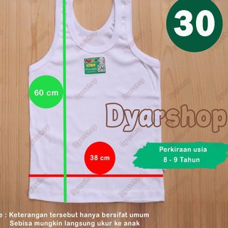 1 pc Singlet  agree ST 04 Kaos  dalam anak remaja  3 4 s 