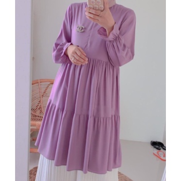 SORAYA TUNIK POLOS JUMBO / TUNIK SORAYA JUMBO UKURAN S M L XXL XXXL 5L / TUNIK JUMBO WANITA XXXXL / 