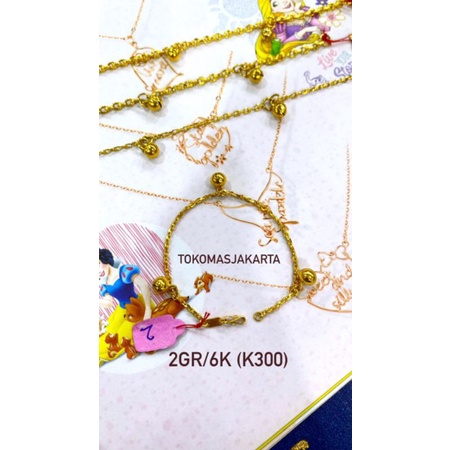 Gelang Kaki Anak Kadar 300 // 2,3,4,5 Gram