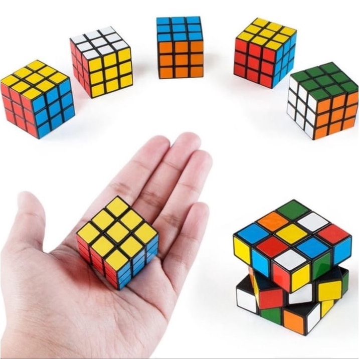 Mainan Anak Rubik Mini Cube Cubes Kreatifitas Asah Otak 3 x 3 cm