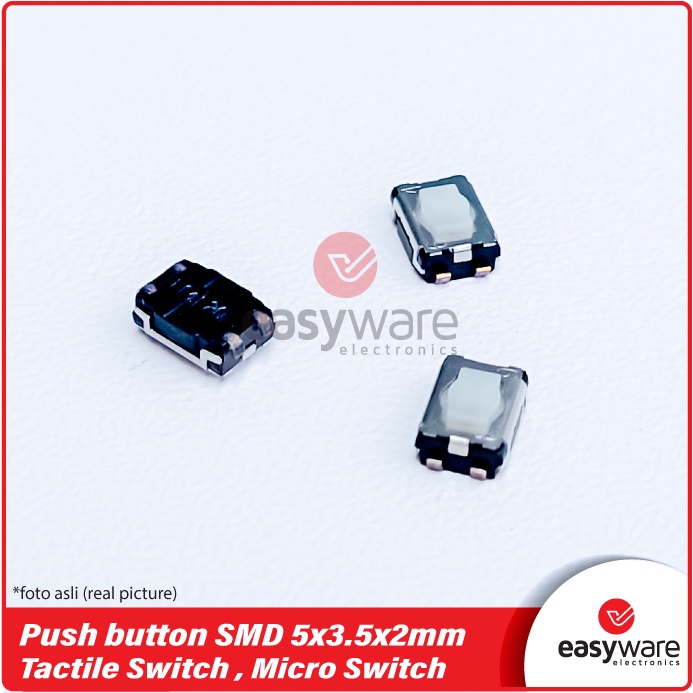 Push Button 5x3.5x2mm SMD SMT 2pin Tactile Momentary Micro Switch