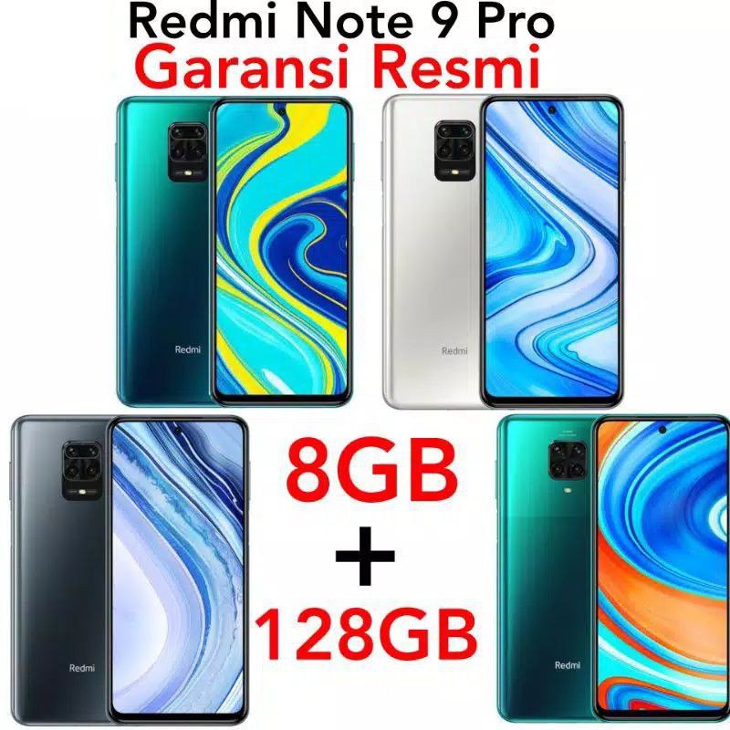 Xiaomi Redmi Note 9 PRO 8/128 Garansi Resmi TAM RAM 8GB