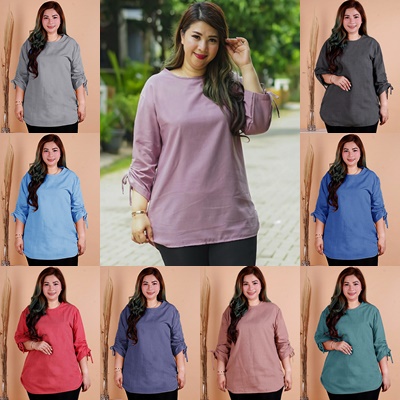 UNION11 -  ATASAN JUMBO WANITA LD 120 / ATASAN JUMBO XXXL WANITA / BAJU JUMBO WANITA / ATASAN JUMBO WANIT BB 80 KG / BAJU KERJA WANITA JIGAZ