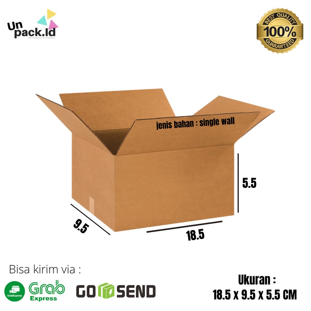 

Kardus Packing / Dus Kemasan Uk 18.5 x 9.5 x 5.5 CM